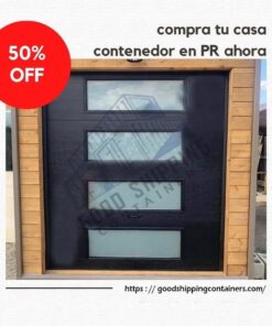 CASA VAGÓN DE 40 PIES PUERTA ENROLLABLE