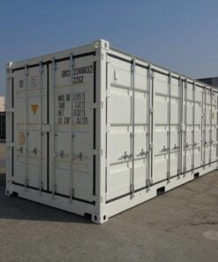 CONTENEDOR DE 20 PIES LADOS ABIERTOS (BLANCO)