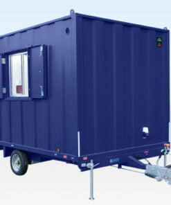 12’ X 7.6’ PIES OFICINA ANTIVANDÁLICA MÓVIL DE ACERO