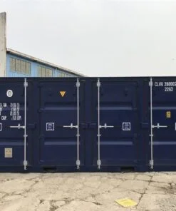 CONTENEDOR DE 20 PIES LADO ABIERTO AZUL PROFUNDO