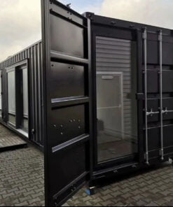 CASA CRISTAL CON CONTENEDOR DE 40 PIES